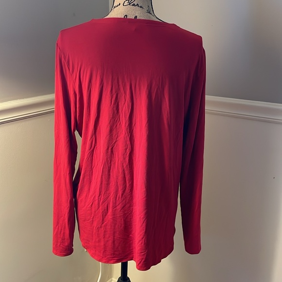 EILEEN FISHER Shirt Hem Stretch Knit Top Sz.L - Picture 4 of 5